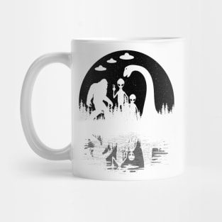 Bigfoot Loch Ness Monster And Aliens Mug